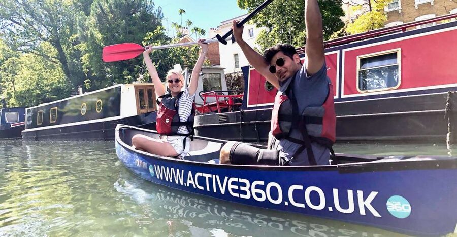2 seater Canoe Rental in Ladbroke Grove - Starting from Canalside Basin in Ladbroke Grove