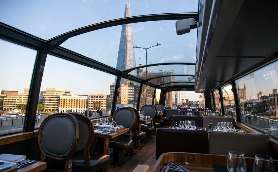 Gastronomic 6-course fine-dining dinner on Luxury London Bus - Should you book?
