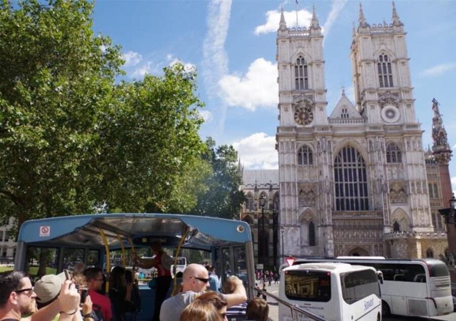 Hop-on Hop-off London Bus Tour & Westminster Abbey - Take the boat for a different view
