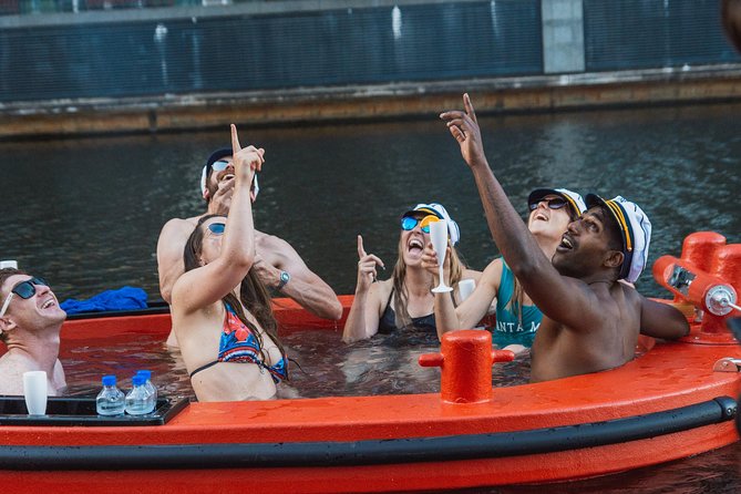 Hot Tub Boat Tour in London - London's most unique tour - West India Docks from the water