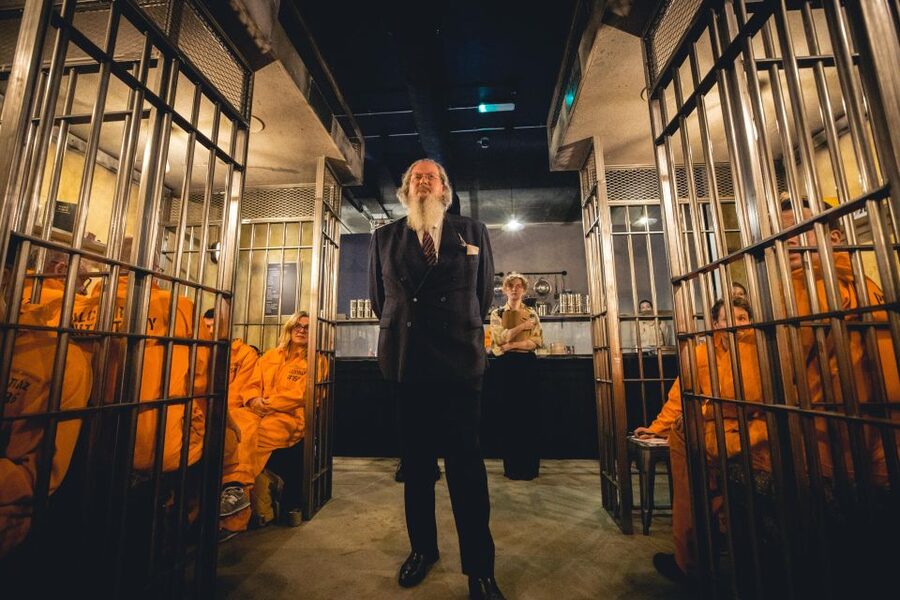 London: Alcotraz Immersive Prison Cocktail Experience Ticket - The Warden, the Guards, and Inmate Cassidy
