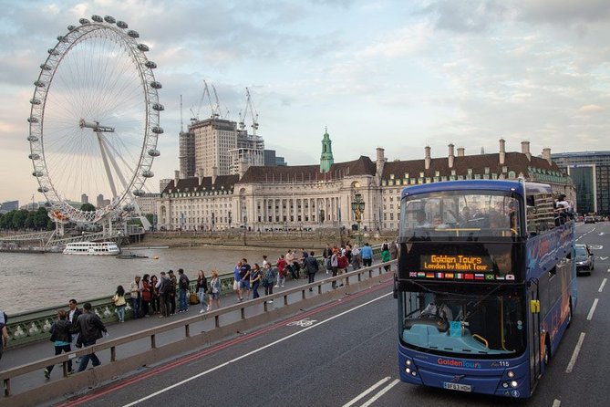 London by Night Sightseeing Open Top Bus Tour with Live Guide - Starting near the London Eye