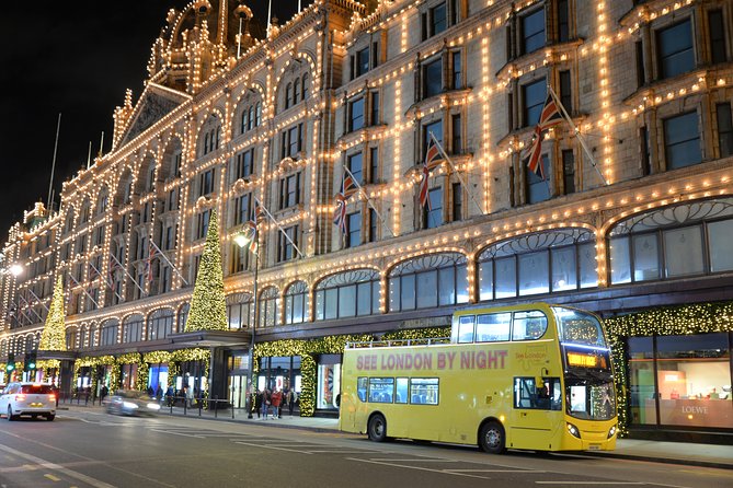 London by Night Sightseeing Tour - Open Top Bus - St Paul’s Cathedral and the City skyline