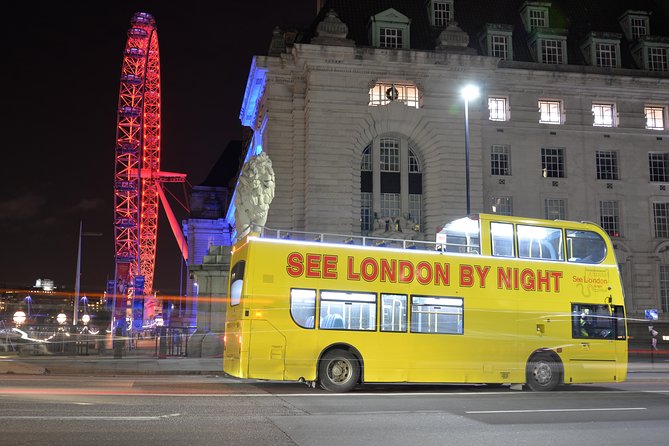 London by Night Sightseeing Tour - Open Top Bus - Tower Bridge and the Thames