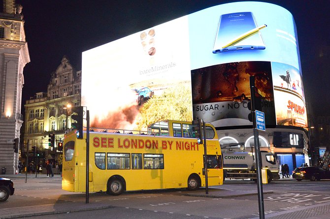 London by Night Sightseeing Tour - Open Top Bus - Kensington, Harrods and the museum district