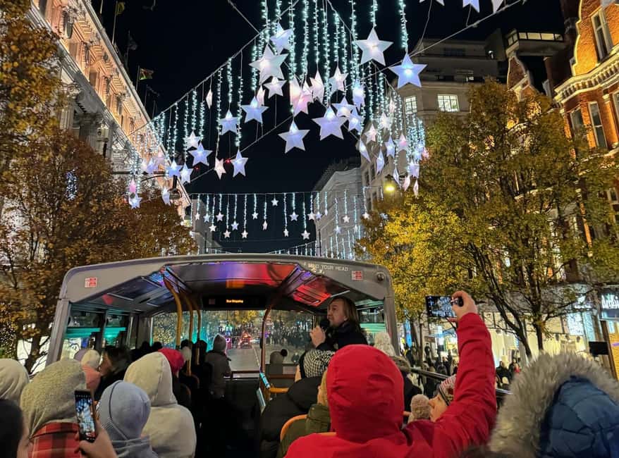 London: Christmas Lights Nighttime Bus Tour with Live Guide - Piccadilly Circus, The Strand and Aldwych