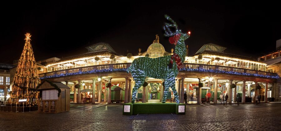 London: Christmas Lights Self Guided Walking Tour - Seven Dials and St Martin’s Courtyard
