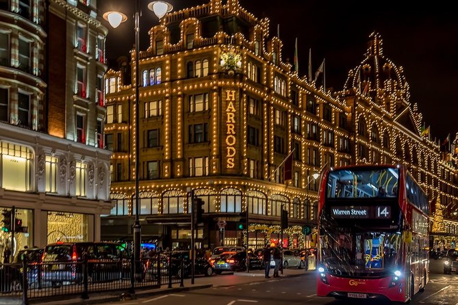 London: Christmas Lights Tour by Vintage Double-Decker Bus - Knightsbridge and the city’s famous landmarks