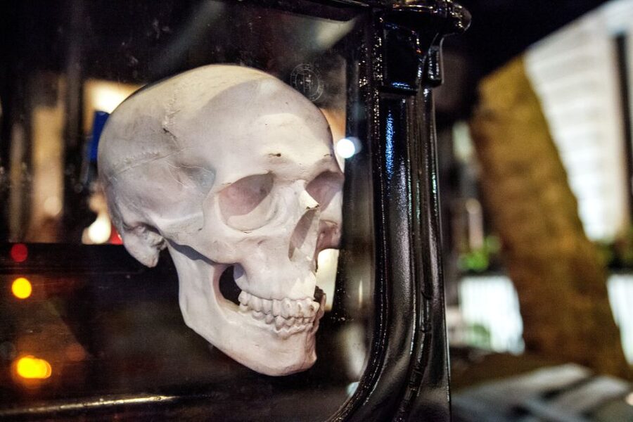 London: Comedy Horror Ghost Tour on a Bus - Meeting the conductor at Northumberland Avenue