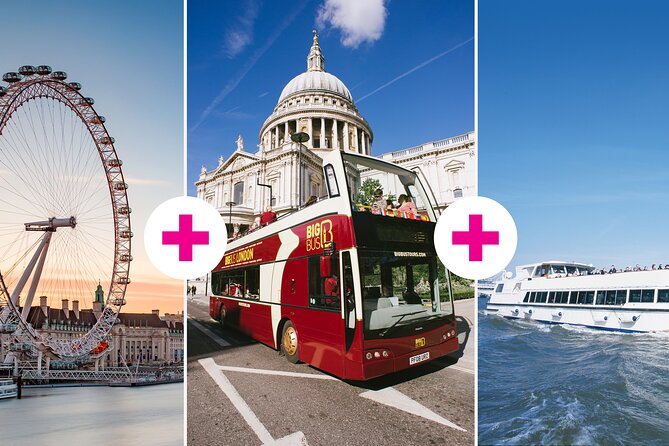 London Eye Ticket, Big Bus Hop-on Hop-Off Tour & River Cruise - The Big Bus: useful reach, uncertain pace
