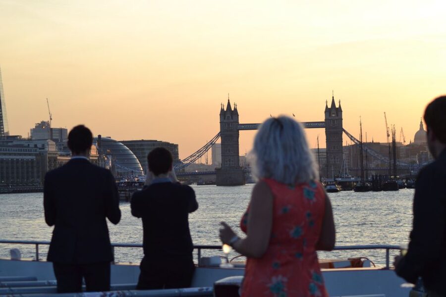 London: River Thames Evening Cruise with Bubbly and Canapés - What the two-hour route gives you