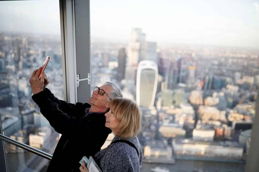 London: The Shard Entry Ticket with Champagne - Looking out across London