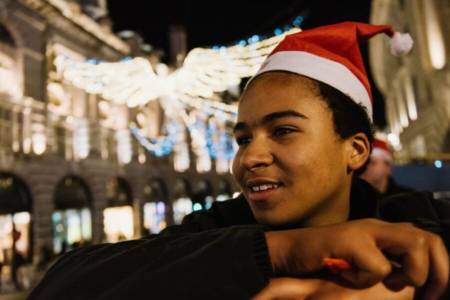 London: Tootbus Christmas Lights Tour incl walking tours - A Christmas lights circuit from Coventry Street