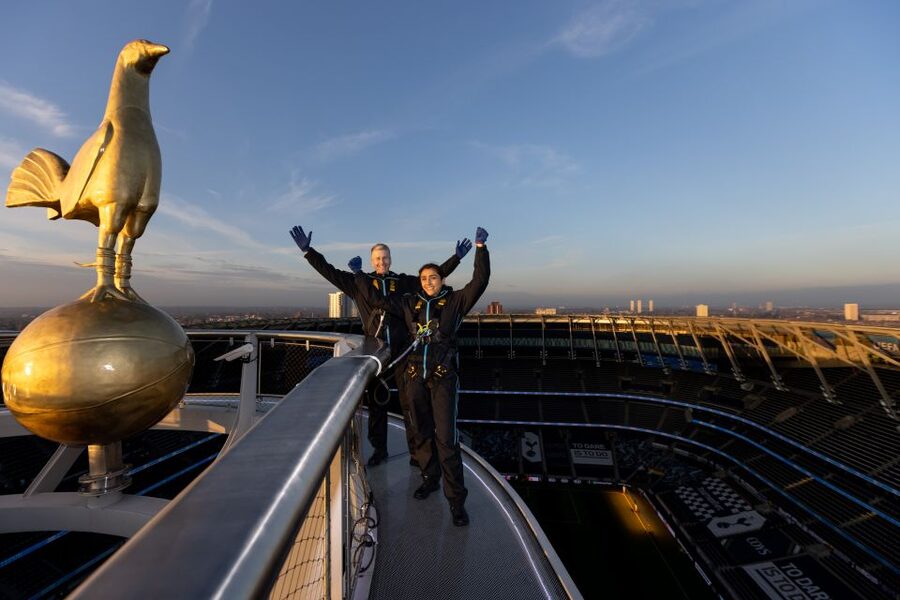 London: Tottenham Hotspur Stadium Skywalk Experience - What the skywalk feels like from 46.8 meters up