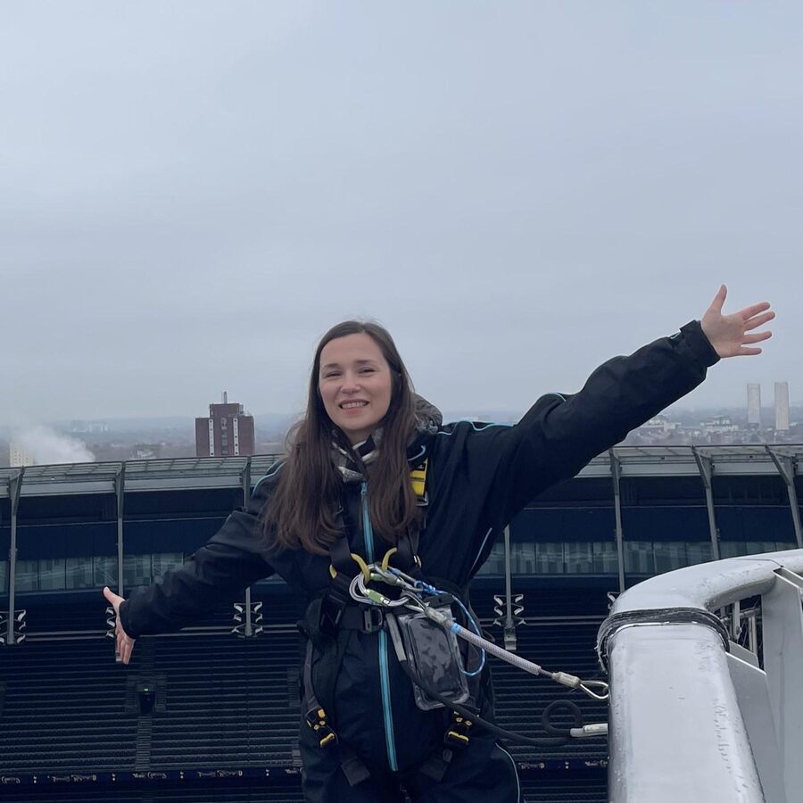 London: Tottenham Hotspur Stadium Skywalk Experience - Basecamp: equipment, briefing, and a waiver
