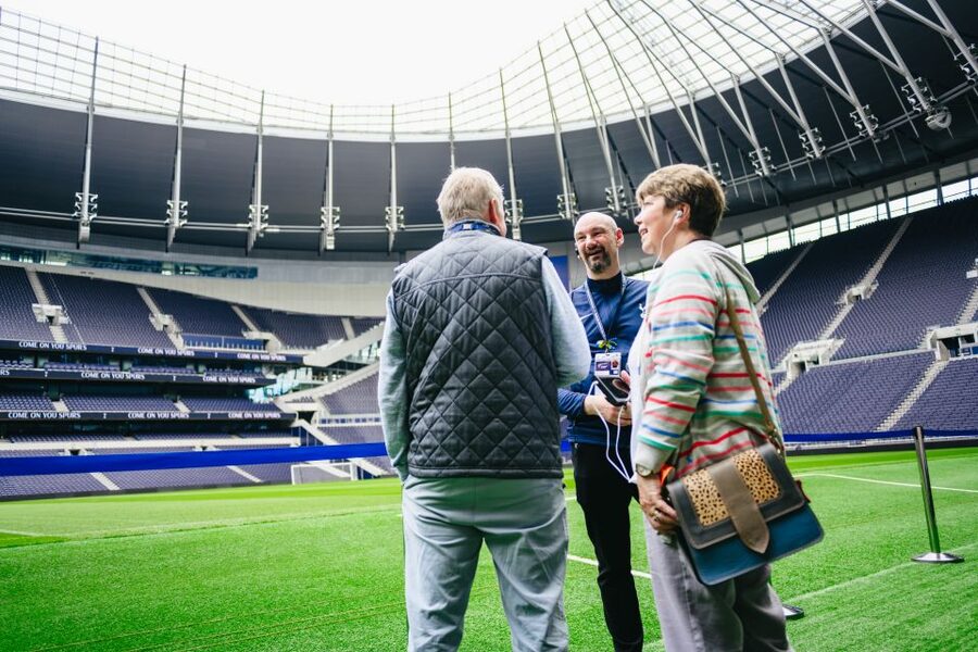 London: Tottenham Hotspur Stadium Tour - The press auditorium and media spaces