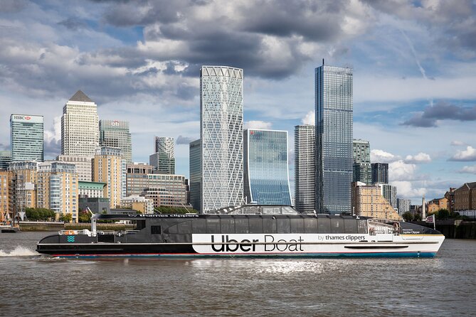 London: Uber Boat - Single Journey River Thames Cruise - From Battersea’s old power station to the river’s eastern reaches