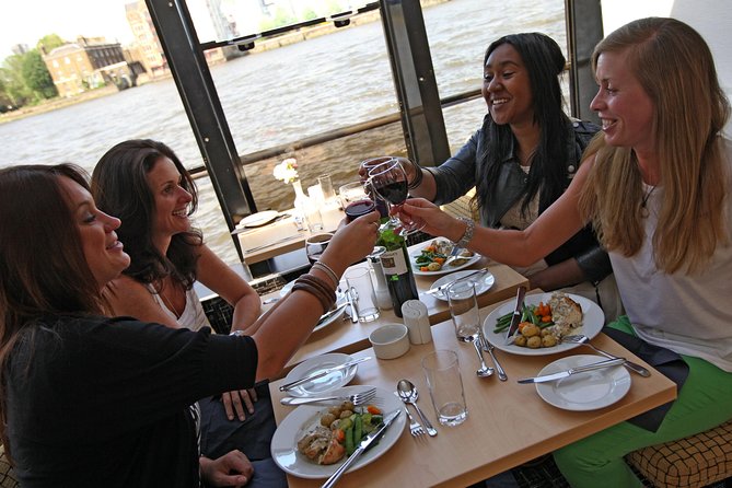 Lunch River Cruise on the Thames with 2-Course Meal - From Tower Pier, London opens up from the river