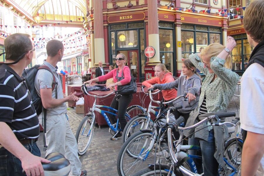 Secret London Tour by Bike - The Gherkin, Bank of England and Harry Potter stops