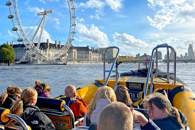 Speedboat Cruise Tour: Embankment OR Westminster Pier -70 minutes - The fast stretch and the Thames Barrier