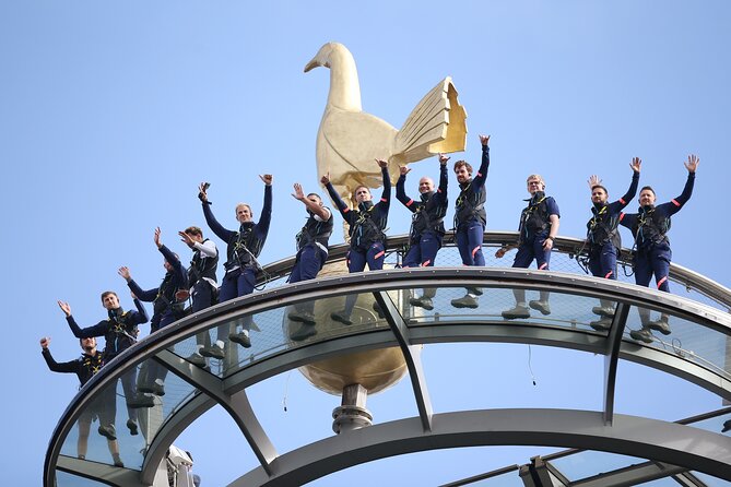 The Dare Skywalk Climb - Suit up before the stairs and incline